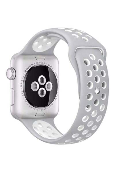 Generic Replacement Band For Apple Watch Series 4 44mm Grey/White