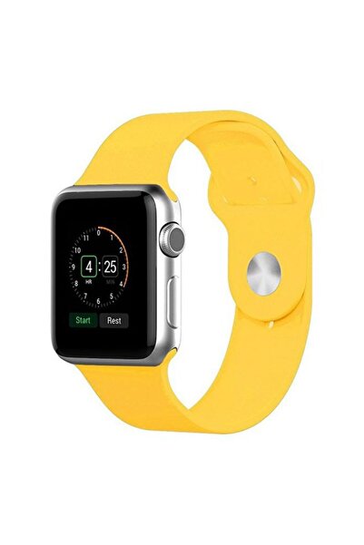 Generic Silicone Replacement Wristband For Apple Watch 38mm Yellow