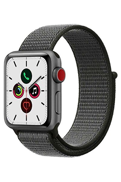 Perfii سوار بديل صلب لساعة Apple Watch Series 5/4/3/2/1 زيتوني داكن/أسود