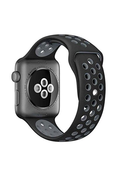 Generic Nike Dot Replacement Band For Apple Watch All Series Black/Grey