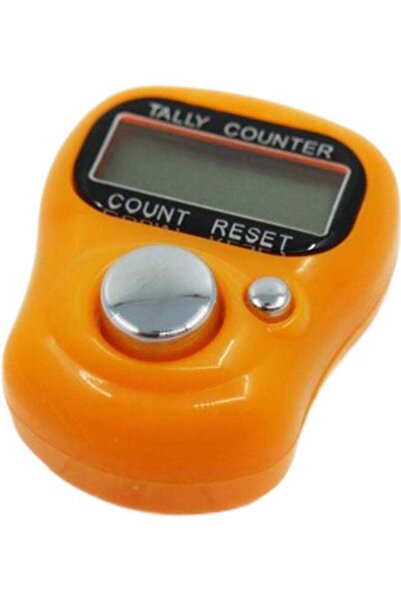 Generic عداد إلكتروني رقمي يمكن ارتداؤه بالإصبع - برتقالي