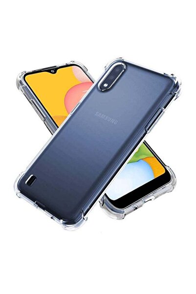 Muzz غطاء حماية شفاف لهاتف سامسونج جالاكسي A01