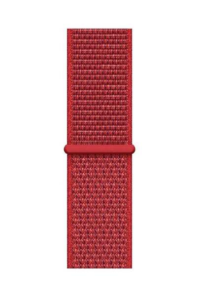 Perfii Nylon Replacement Strap For Apple Watch Series 5/4/3/2/1 Red