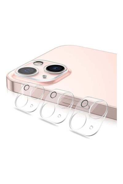 MOCOM 3-Piece Camera Protector Lens Glass For iPhone 13 Mini Clear