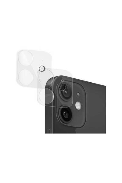 O Ozone 2-Piece Glass Lens Protector For Apple iPhone 12 Clear