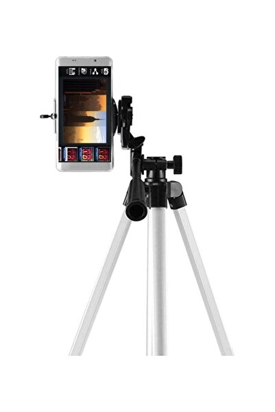 Generic JF-3110 28-65cm Aluminum Alloy Tripod Portable Lightweight Travel 3-sections Stand w/Phone H