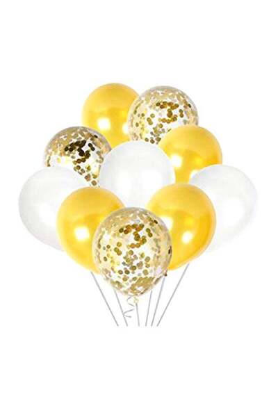ThePartyPopper 15-Piece Ramadan And Eid Decorative Balloon Set