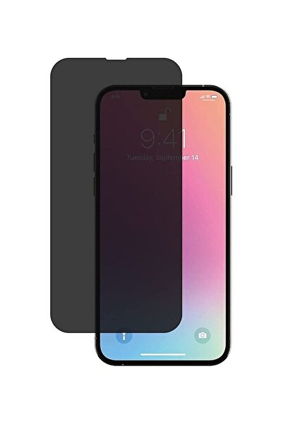 ICS واقي شاشة الخصوصية مرئي فقط من الأمام لهاتف Apple iPhone 13 Pro Max مقاس ...