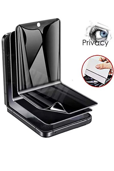 Generic قطعتان من ملصق شاشة هيدروجيل غير لامع لحماية الخصوصية لهاتف Galaxy Z ...