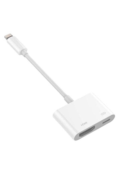 Eworld محول إضاءة إلى HDMI رقمي AV باللون الأبيض