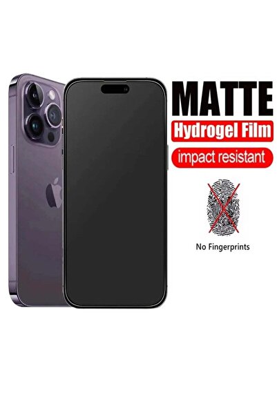 Generic لاصق هيدروجيل غير لامع يحمي الشاشة من الخدوش وبصمات الأصابع لجهاز iPh...