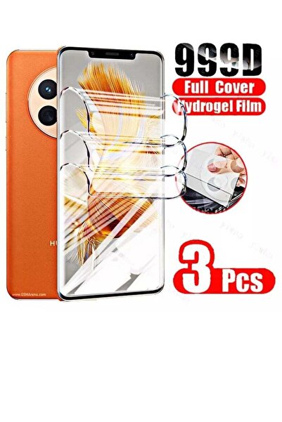 Generic 3 قطع من واقي الشاشة الشفاف هيدروجيل لهاتف هواوي ميت 50 برو