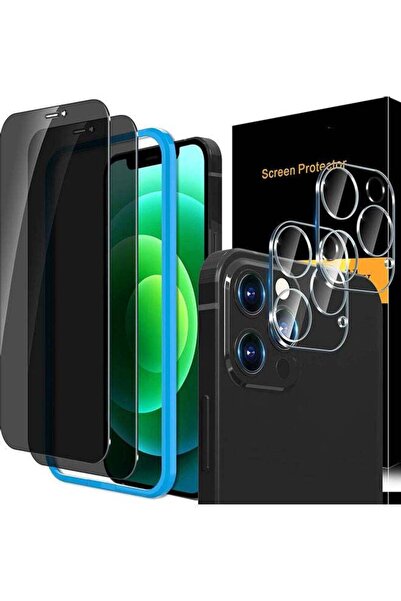 Rock واقي شاشة من الزجاج المقوى من باو، قطعتين، وواقي عدسة كاميرا من قطعتين ل...