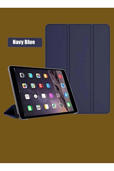 Generic حافظة حماية ذكية قابلة للطي متوافقة مع أجهزة iPad 7/8/9th Generation مقاس 10.2 بوصة - أزرق داكن