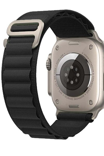 Generic سوار ساعة ابل الجديد باللون الأسود مقاس 42 مم