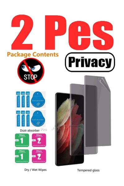 Generic قطعتان من واقي الشاشة الهيدروجيل غير اللامع لهاتف Lenovo Z5