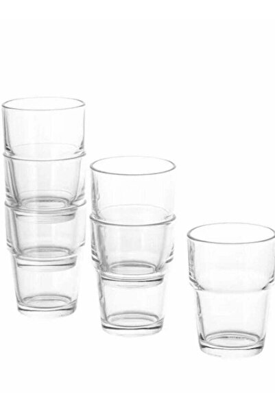 Generic Set of 5 pieces glass cups clear color 17 cl