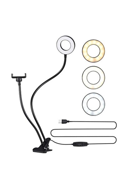 Generic ضوء حلقي للصور الشخصية باللون الأسود