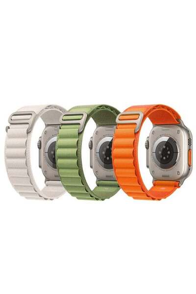 Margoun 3Pack for Apple Watch Alpine Loop Band 49mm/45mm/44mm Nylon Woven Spo...