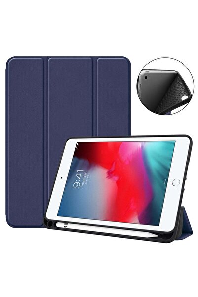 Generic Magnetic Smart Stand Protective Flip Case Cover For Apple iPad 2019 Mini 5/Mini 4 With Pen Slot Navy