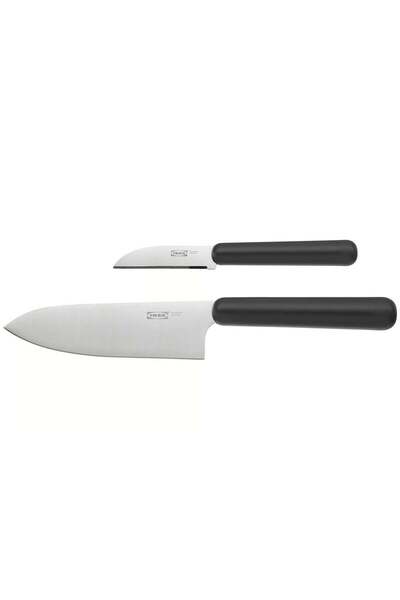 Generic Two Piece Kitchen Knife Set, Grey/Black