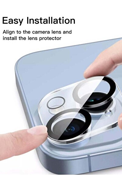 Generic حماية الزجاج المقوى تحمي الكاميرات بشكل كامل لهاتف iPhone 15