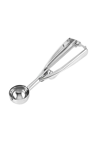 URONN مغرفة آيس كريم فضية 6 سم