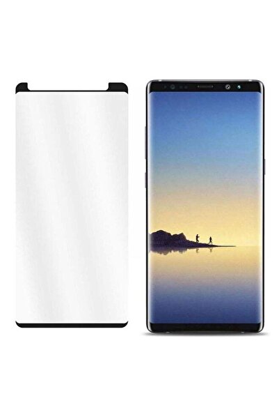 Generic واقي شاشة من الزجاج المقوى لهاتف سامسونج جالاكسي نوت 9 - شفاف/أسود