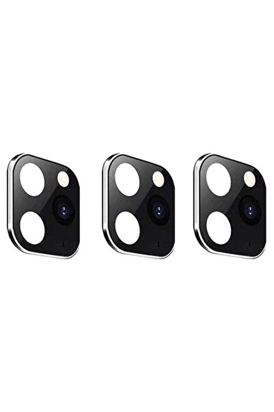 Margoun 3-Piece Lens Cover Set For Apple iPhone X Black/Silver