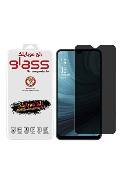 Generic واقي شاشة زجاجي للخصوصية لهاتف سامسونج جالاكسي A20S أسود