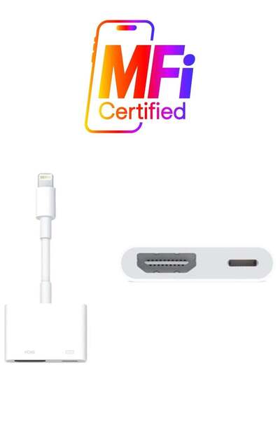 Generic Lightning To HDMI Digital AV Adapter For Apple iPhone/iPad White