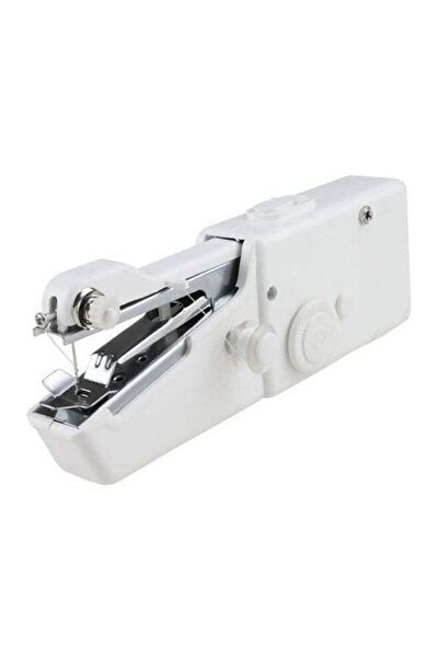 Generic Handheld Stitch Sewing Machine White/Silver 21x6.5x3.5centimeter