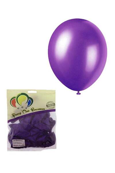 Party Time 25-Piece Decorative Foil Balloon For Party Set 12inch