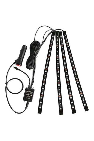 OUTAD 4-In-1 Voice Control Interior Car Decorative Light