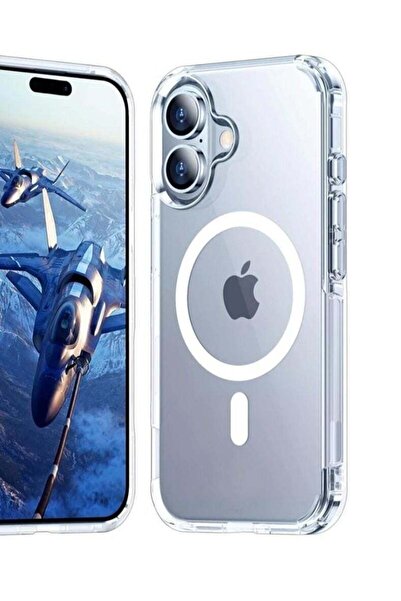 Generic جراب MacSafe شفاف مع دعم جانبي لجهاز iPhone 15