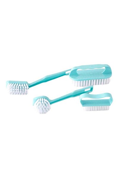 Home Box 4-Piece Alina Multi-Purpose Brush Set Green