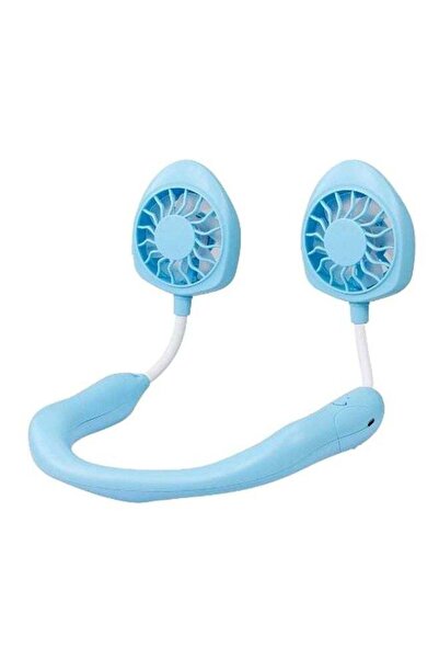 Generic مروحة رقبة صغيرة بمنفذ USB C9333BL باللون الأزرق