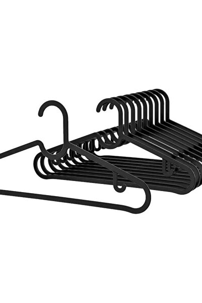 Generic Ten Piece Black Clothes Hanger Set
