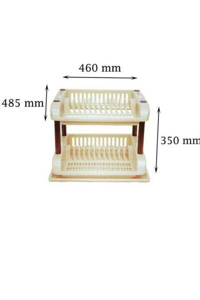 Generic رف أطباق بلاستيكي متعدد الوظائف للمطبخ