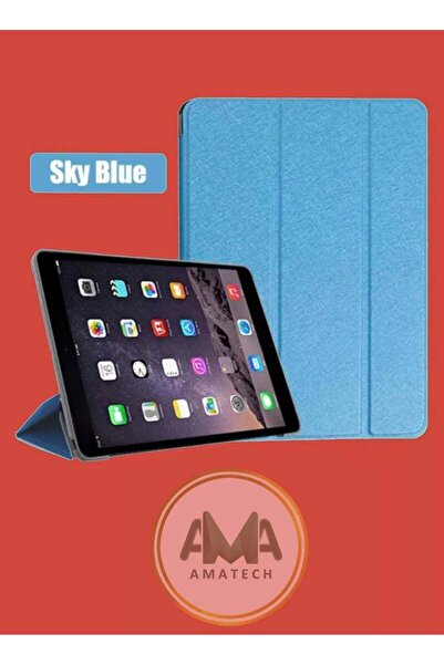 Generic Smart flip cover that protects the entire device for iPad MINI 6 Cyan color
