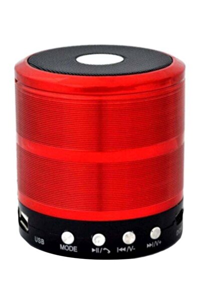 Wster مكبر صوت محمول بتقنية البلوتوث أحمر/أسود