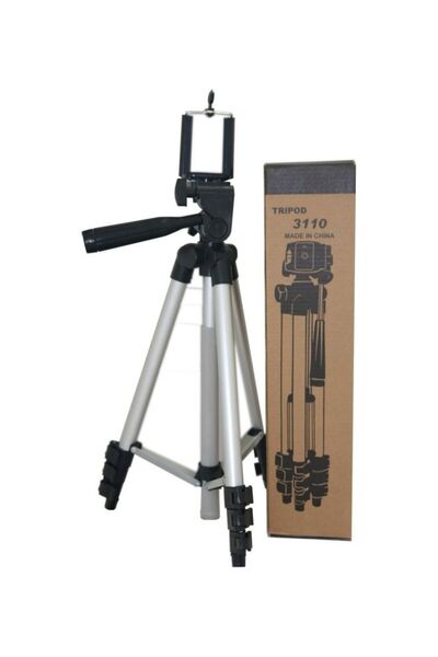 Generic Tripod For Mobile Silver/Black