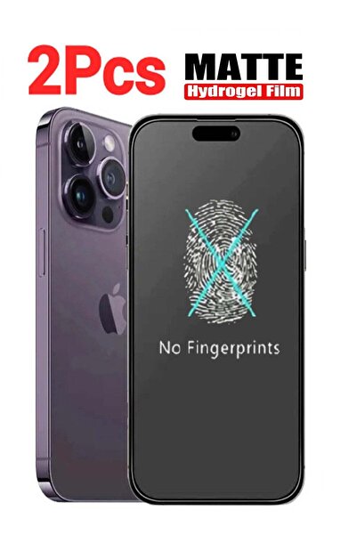 Generic قطعتين من مادة الهيدروجيل غير اللامعة التي تحمي الشاشة من الخدوش وبصم...