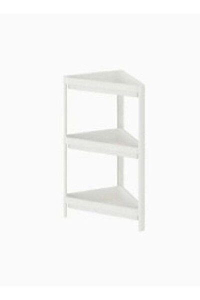 Generic Corner Shelving Unit White Color Only 33x33x71 cm