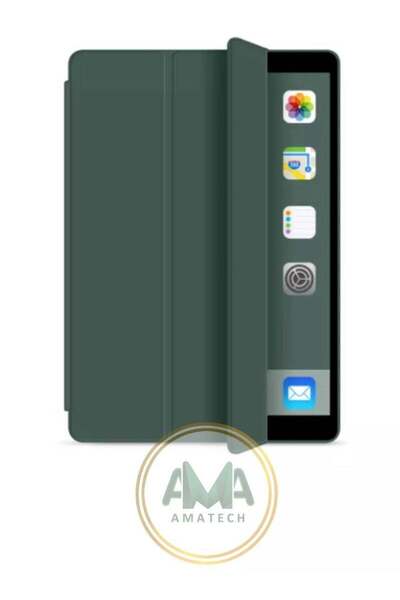 Generic Smart leather bag olive color (dark green) with a smart feature for iPad AIR 1/2 9.7 inch