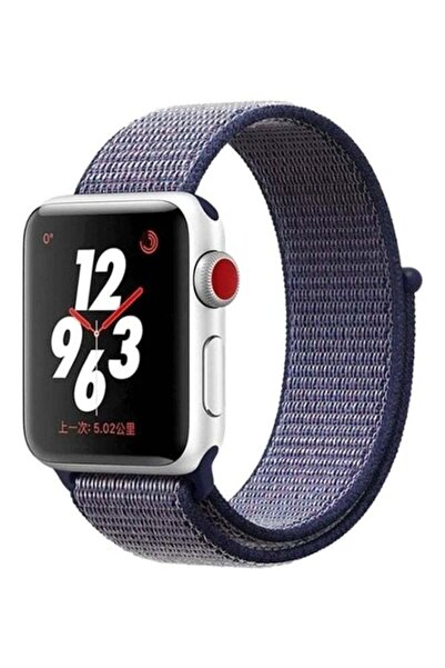 Biki سوار بديل لساعة Apple Watch 1/2/3/4 مقاس 42 مم أزرق