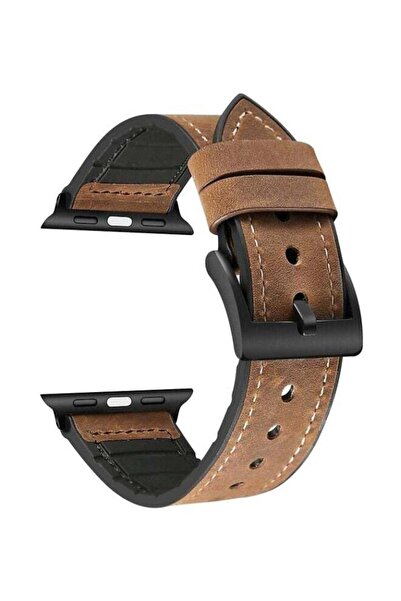 Generic Replacement Band For Apple Watch Series 1/2/3/4 38/40mm Brown/Black