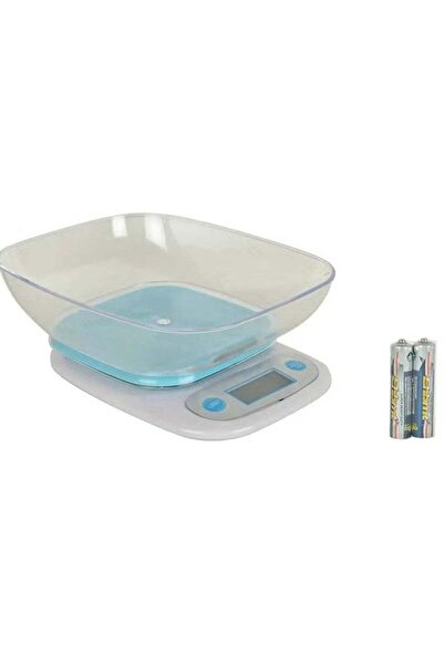 Denx ميزان مطبخ رقمي DX3603 - دقة 1 جرام، سعة 5 كجم - تصميم أنيق، يعمل بالبطارية