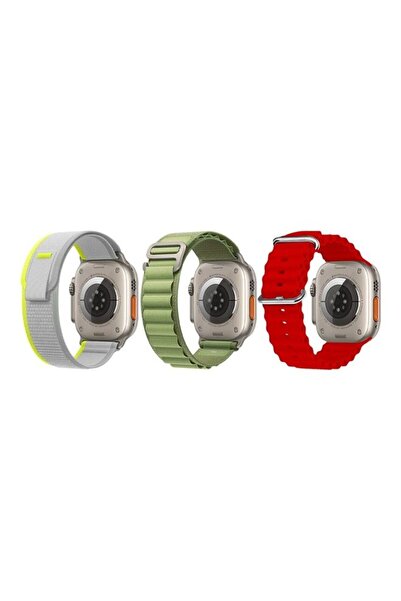 Margoun 3Pack for Apple Watch Band 49mm 45mm 44mm 42mm Alpine Loop Band, Trai...