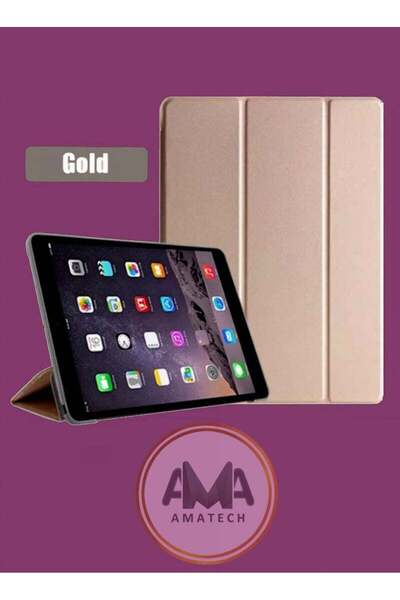 Generic Smart flip cover that protects the entire device for iPad 10.2 Generation 7/8/9 golden color